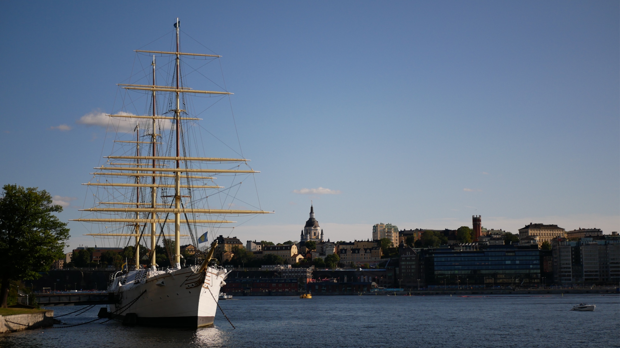 A photo taken of the ship af Chapman in Skeppsholmen in Stockholm.